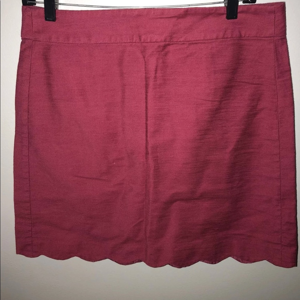 Loft Pink Scallop Skirt
